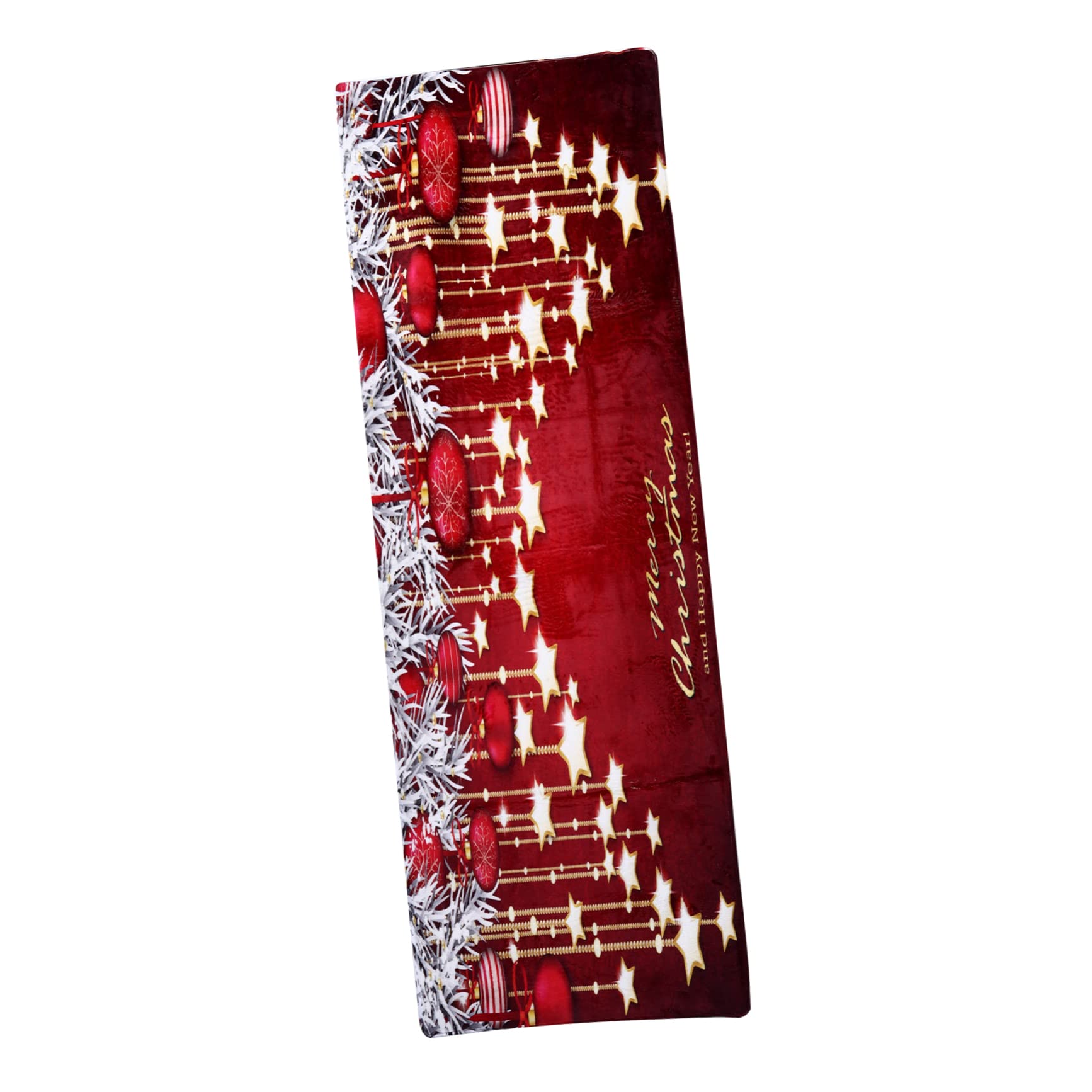 Tapis de Noël rectangulaire antidérapant et absorbant Alipis pour salon et entrée