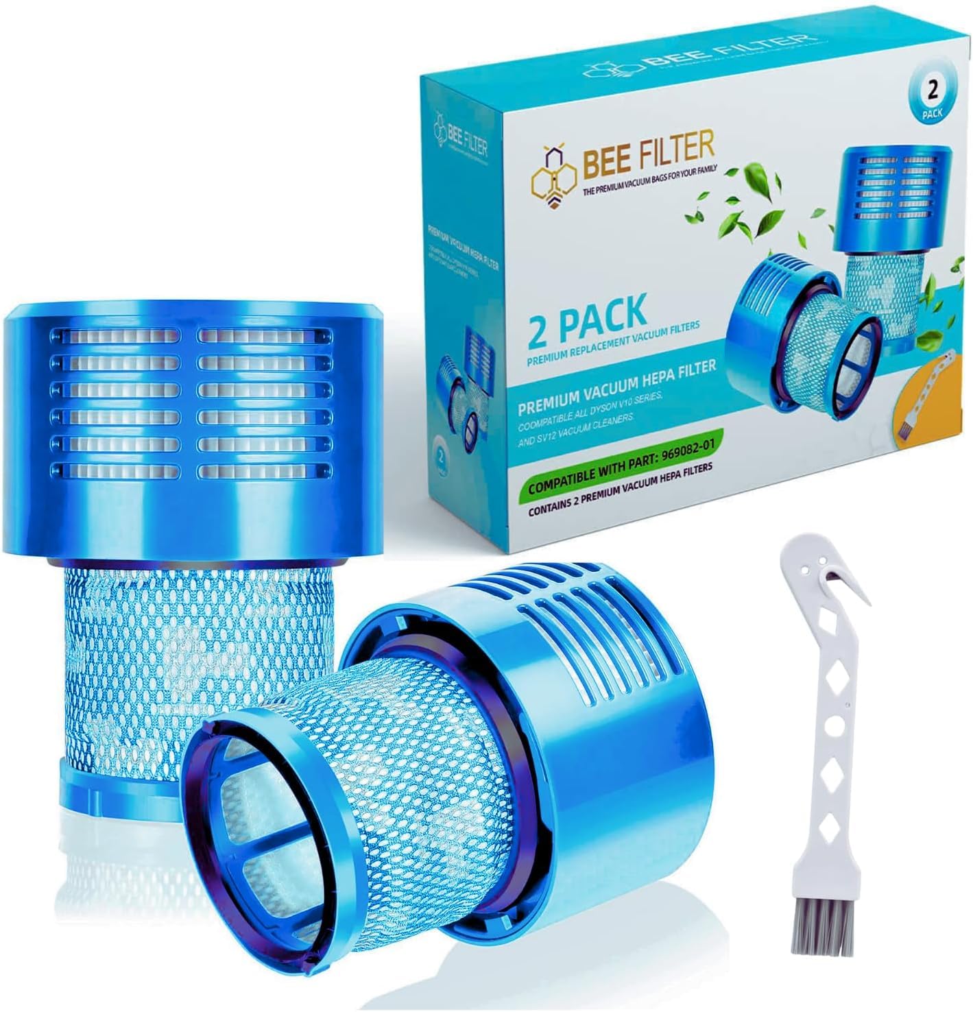 Amazon.com - Dyson V10 Filter, 2-Pack Premium True HEPA