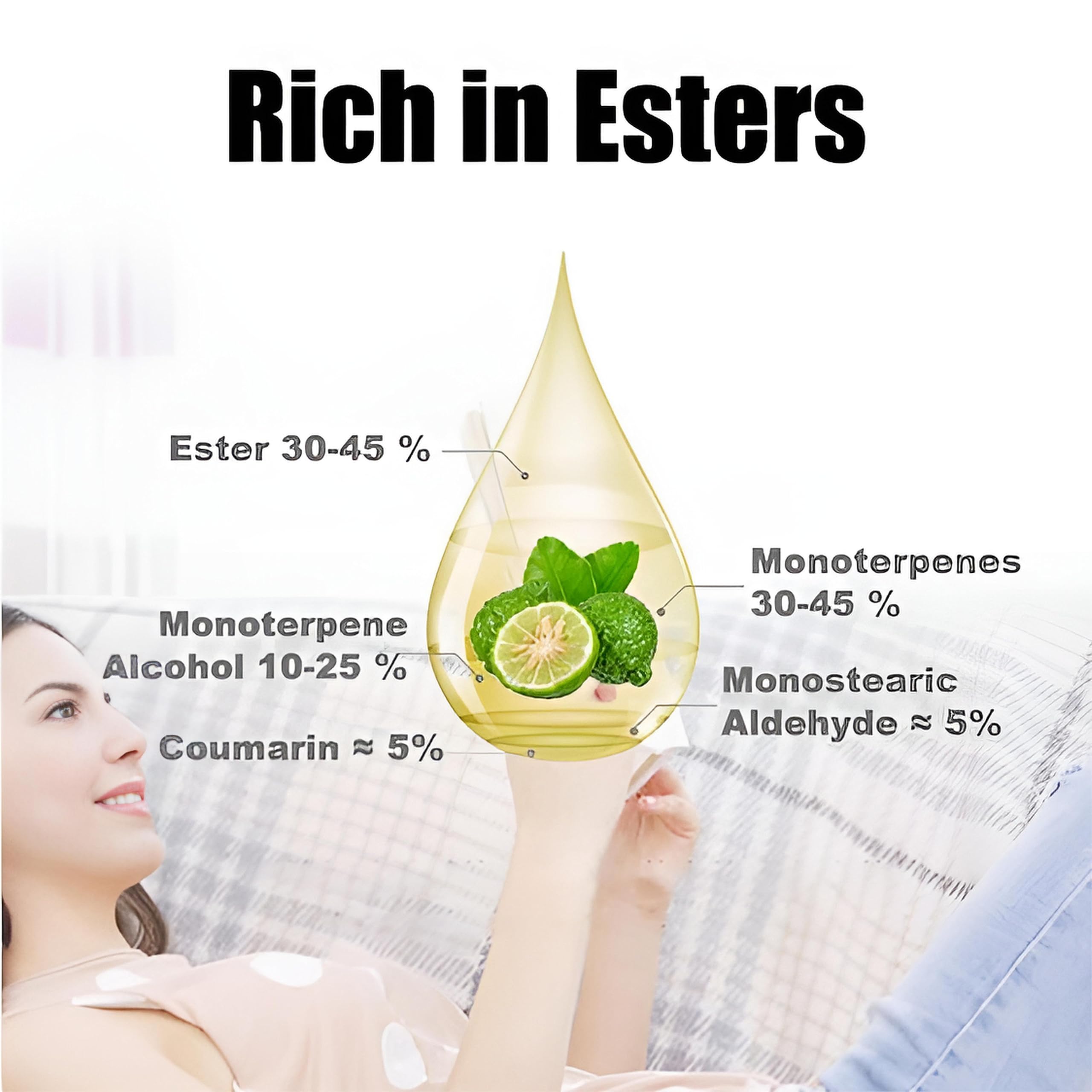 100% czysty organiczny olejek eteryczny z bergamotki, terapeutyczny olejek bergamotkowy do aromaterapii, pielęgnacji włosów skóry, dyfuzora, masażu, mydła w świecach, olejek zapachowy tłoczony na