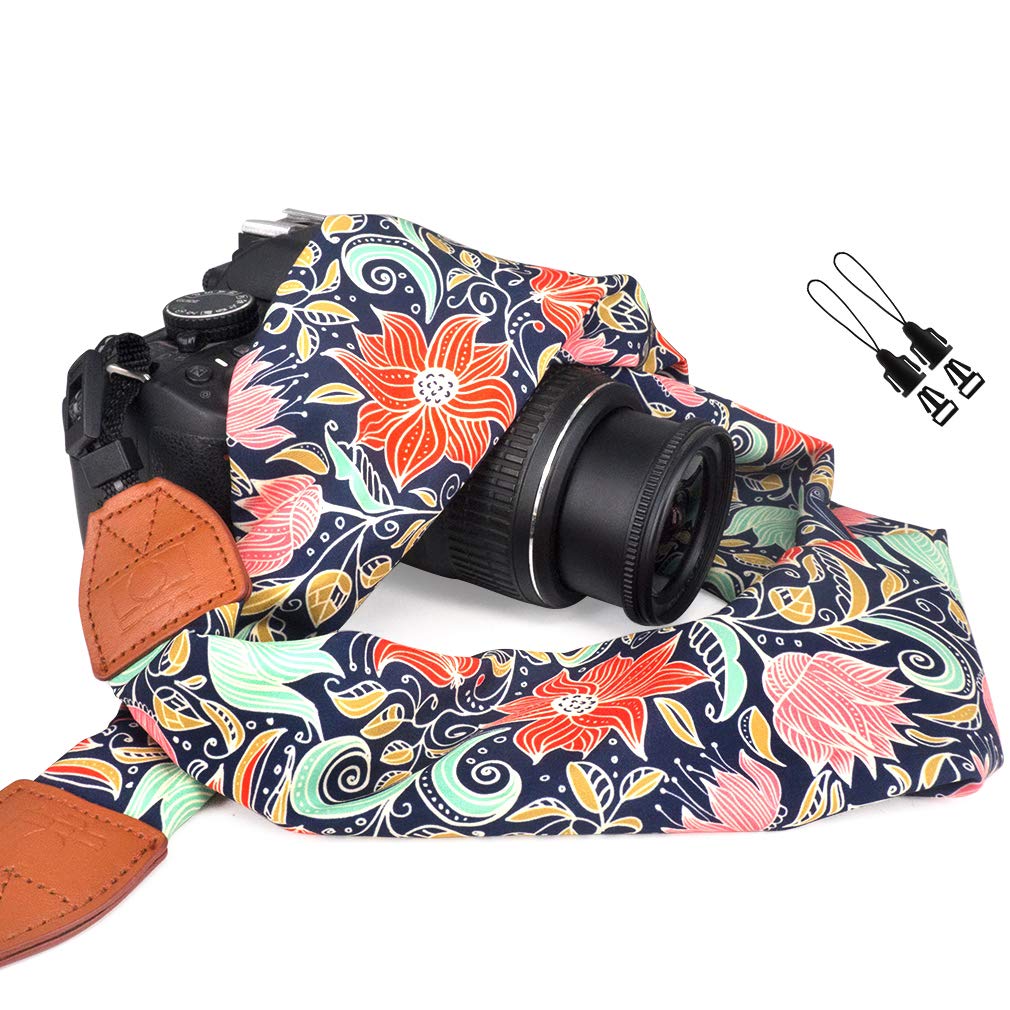 ElvamUniversal Men and Women Scarf Camera Strap Belt Compatible with DSLR, SLR, Instant,Digital Camera -