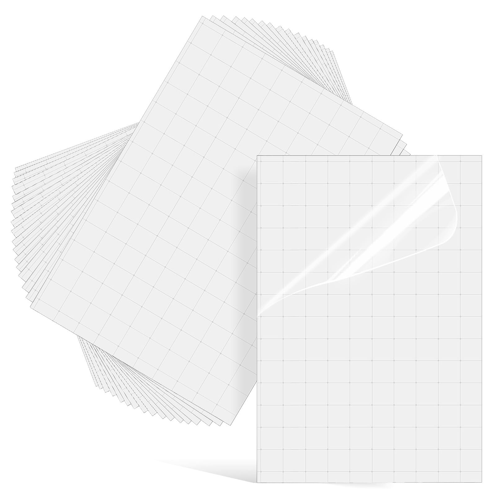 Angoily 100 Fogli Pellicole Laminanti Autoadesive PVC Resistenti per Foto Impermeabili e Protettive Facili Usare per Plastificatrice Manuale