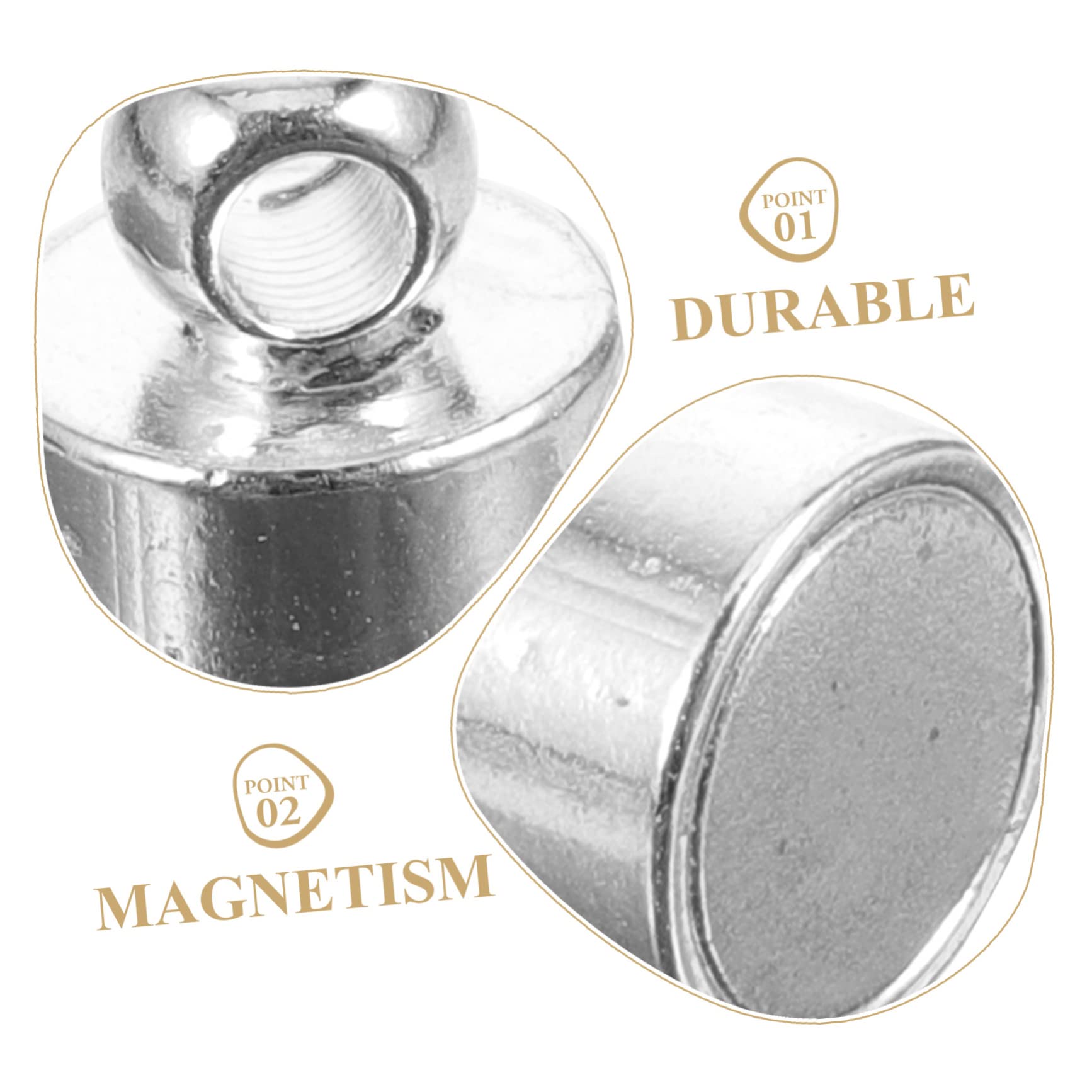 STOBOK 40pezzi Chiusure Magnetiche Per Connettori Per Collane e Facile Usare Per Artigianali