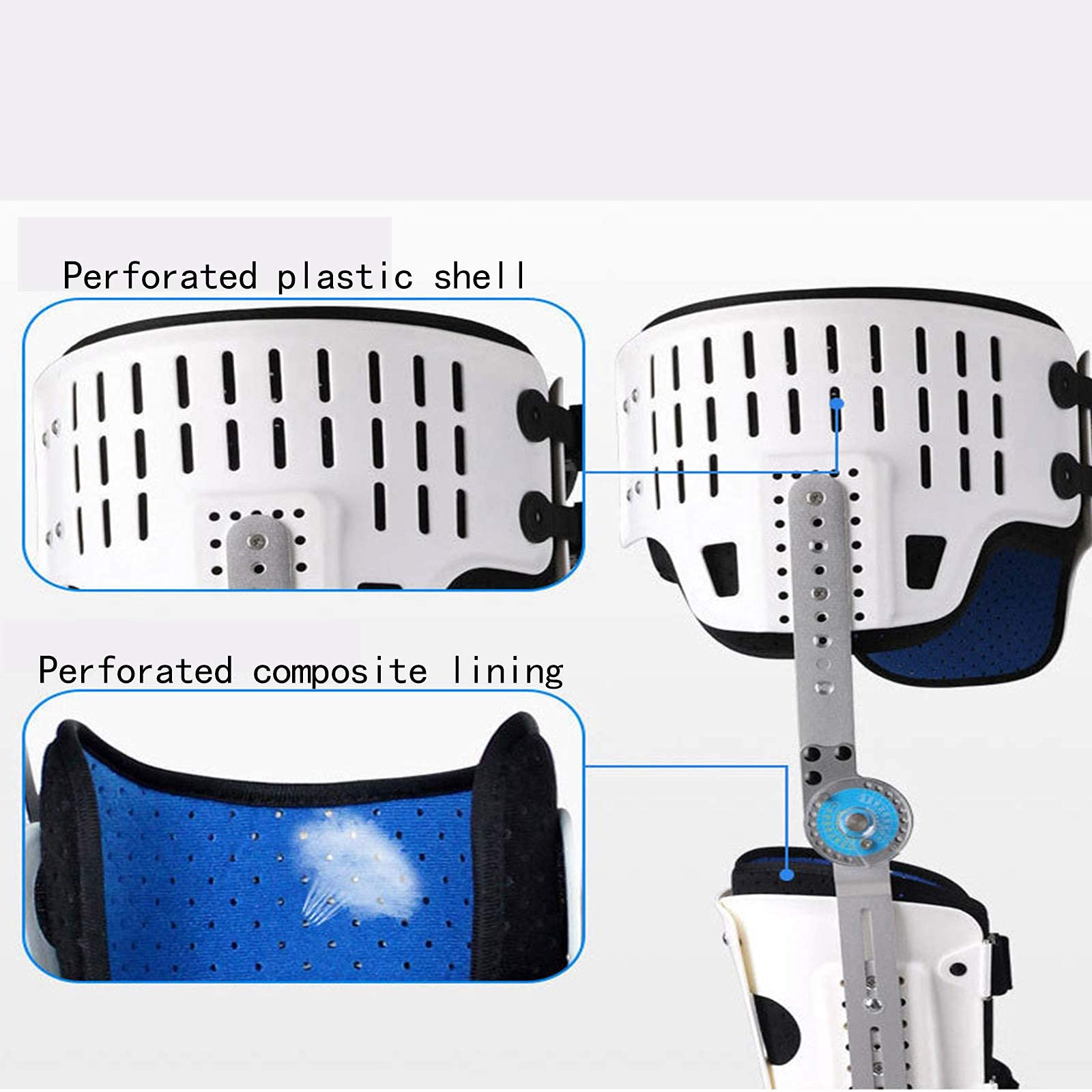 Postoperatorio con bisagras para cadera, tobillo, pie, rodillera, postoperatorio, abducción de cadera, rodillera con bisagras, soporte para cadera, ortesis ajustable para muslo, rodilla, tobillo y p