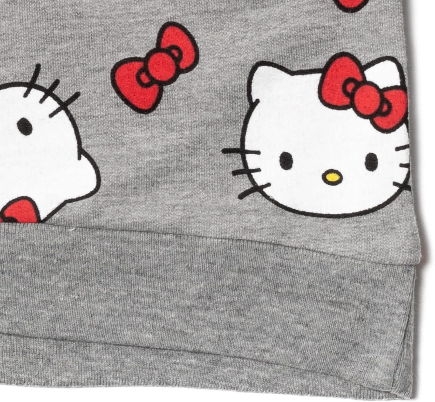 Hello Kitty Girls French Terry Pullover Sweatshirt Toddler to Big Kid - Image 5