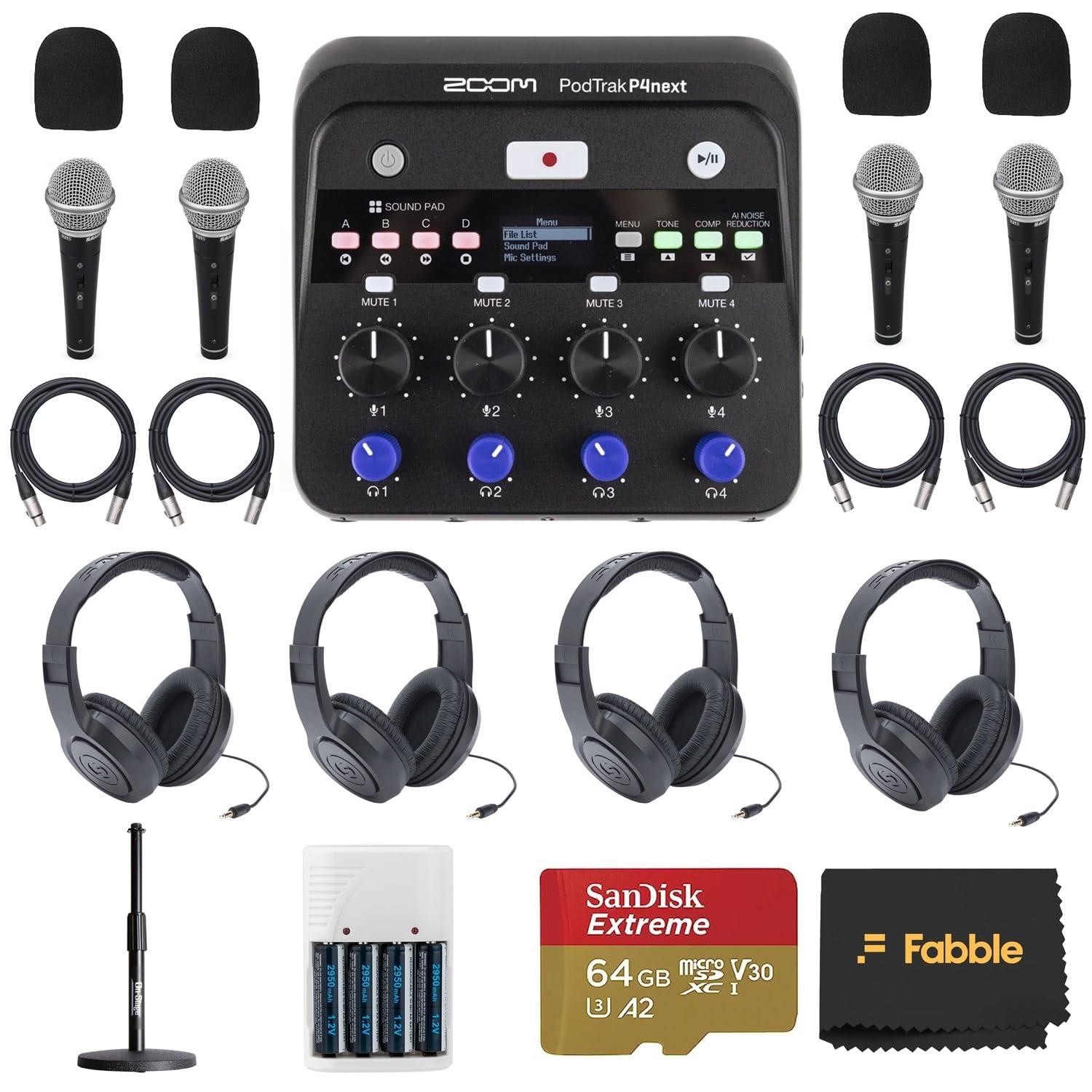 Amazon | Zoom PodTrak P4next ポータブルマルチトラック