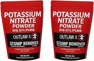 Outlaw X Potassium Nitrate High Purity Powder, Reagent Grade, 10 Pounds, for Stump Remover
