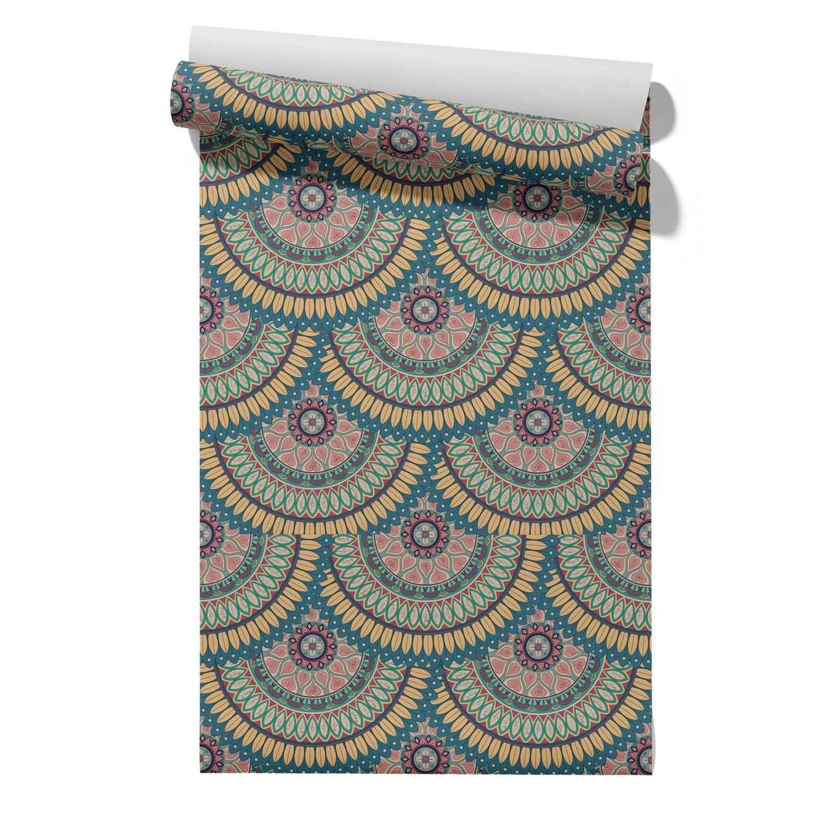 Cevan Style 9 New York Wallpaper For Bedroom Covering Outdoor Mandala Ethnic Retro Pvc Kitchen Anti Slip Drawer Liner Waterproof Contact Paper 45X500cm