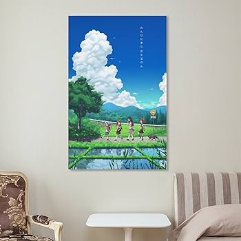 のんのんびより　キャンバスアート Amazon.co.jp: 油絵 絵画 のんのんびより ポスター 装飾画