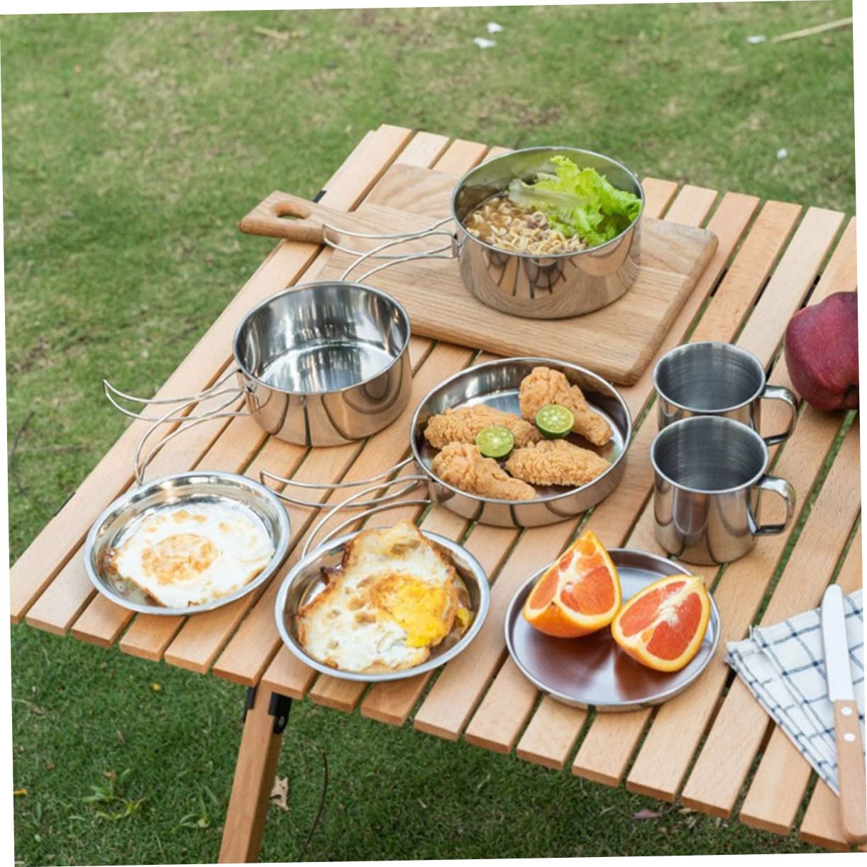 1Set Portatile Attrezzatura Esterni Facile e Riporre per Outdoor