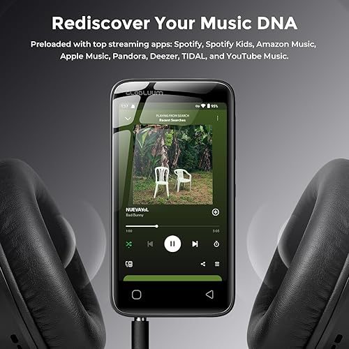 Miniatura 2 de Reproductor de MP3 de 160 GB con Bluetooth 5.0 y WiFi, reproductor de música con Spotify, audible, Tienda Music, Pandora, Libby, Spotify Kids,