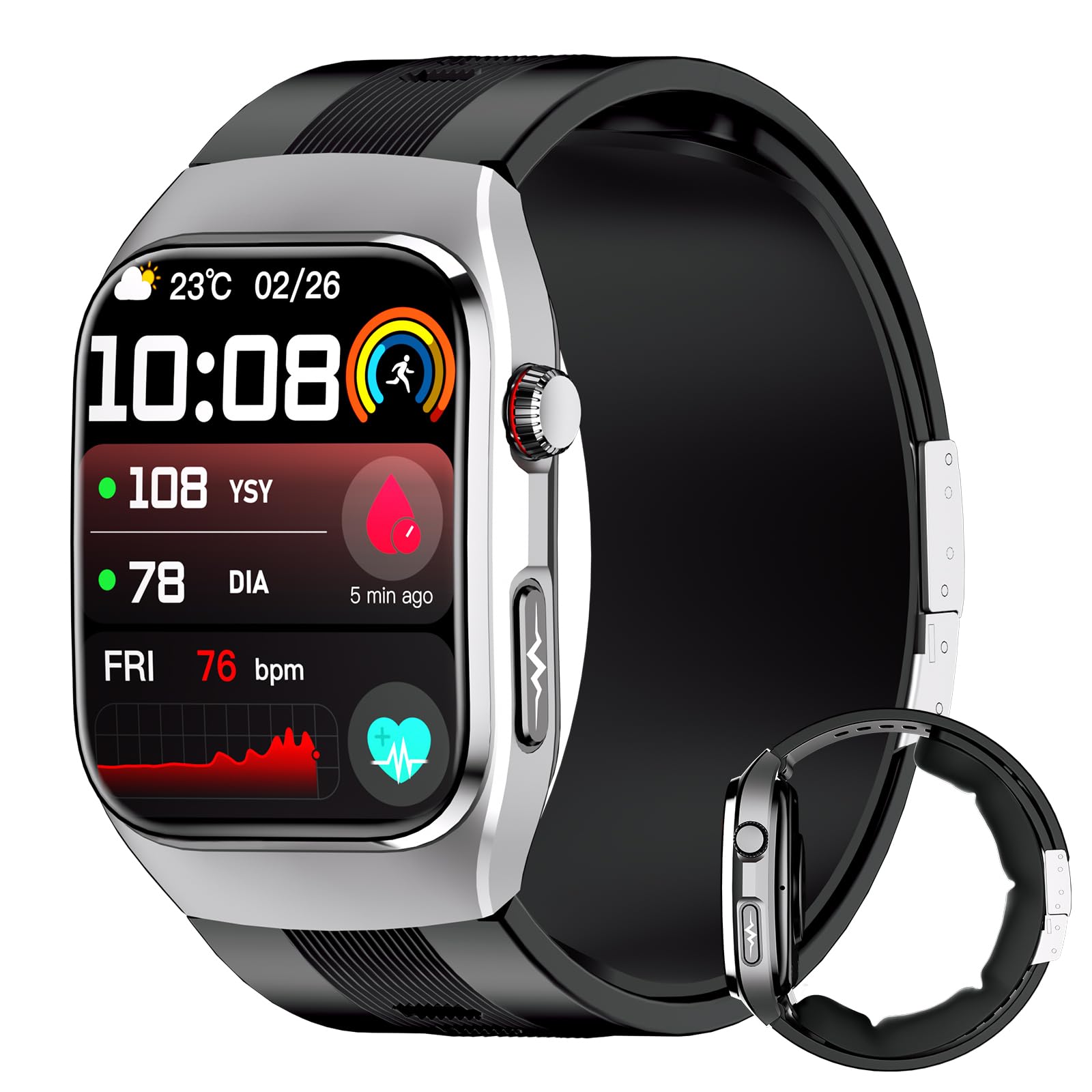 Smartwatch con Bomba de Aire y ECG para Hombre Mujer S100