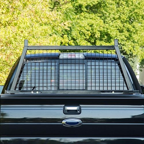 Miniatura 3 de ELEVATE OUTDOOR Estante ajustable de acero para camioneta, pantalla de alambre, sin obstrucción de visión, ajustable de 63.5 a 78.5 pulgadas de ancho