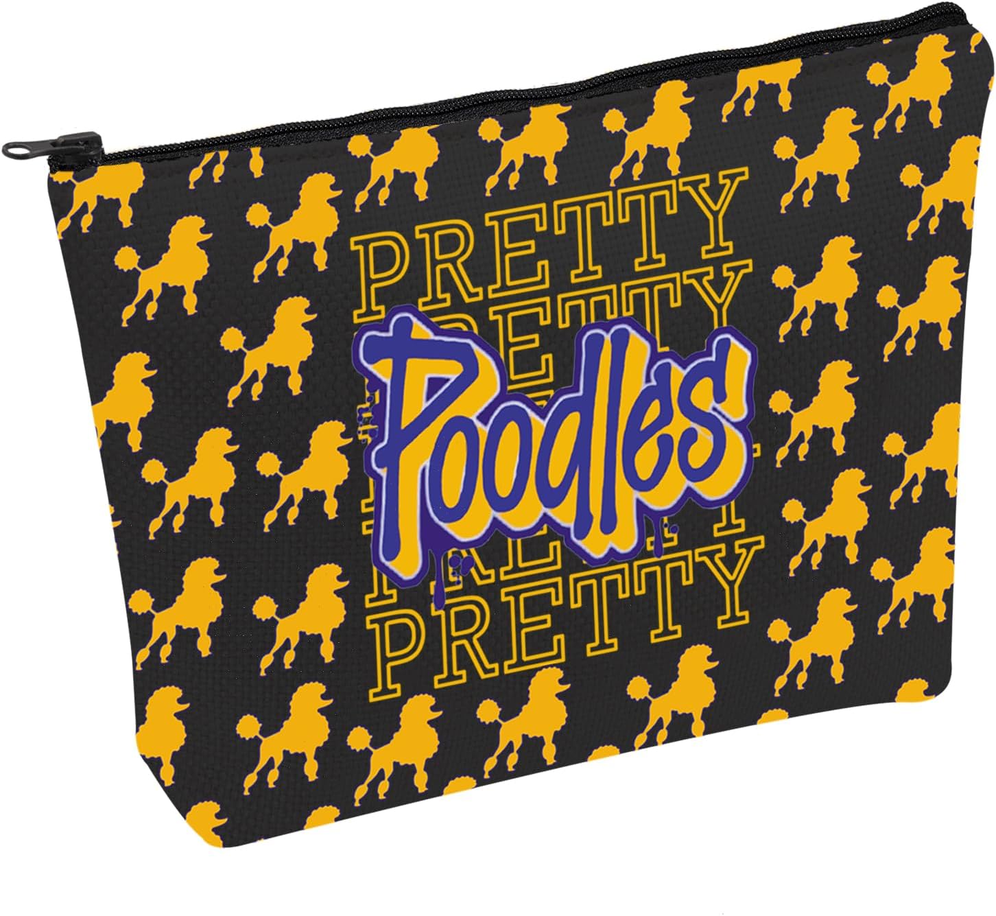 PWHAOO Sorority Makeup Bag Pretty Poodle Cosmetic Bag Sorority Gift (Pretty Poodle- B1