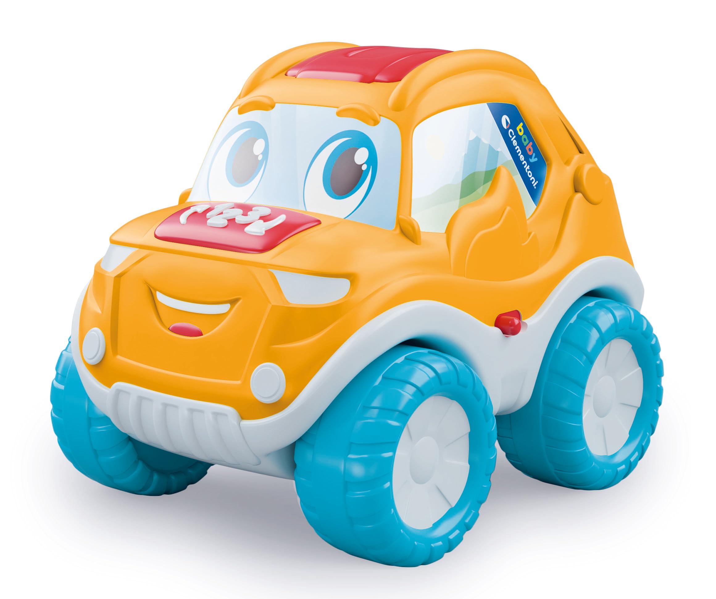 Clementoni Galipette – Voiture Télécommandée Parlante Pour Enfants 2-4 Ans – Pirouette, Culbute, Apprentissage Des Chiffres – 2 Modes De Jeu