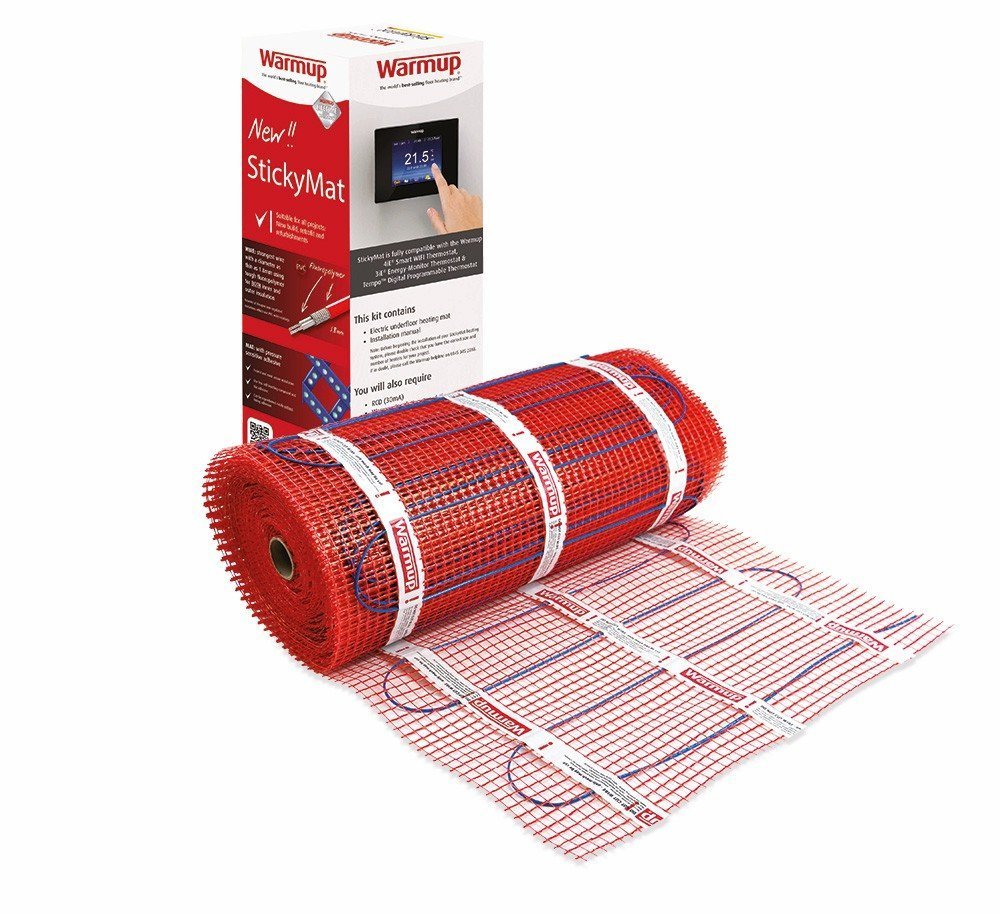Warmup Stickymat 2Spm6 200W/M2 Self-Adhesive Underfloor Heating Mat Area 6Sqm
