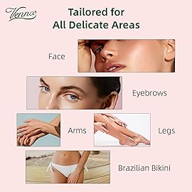 VENNCO Hard Wax Beads, 1lb Wax Beans for hair removal with Cherry Blossom Extract, Ideal for Sensitive Skin, Perfect for Facial, Eyebrows, Arms, and Brazilian Area, Wax Refill for Home Use