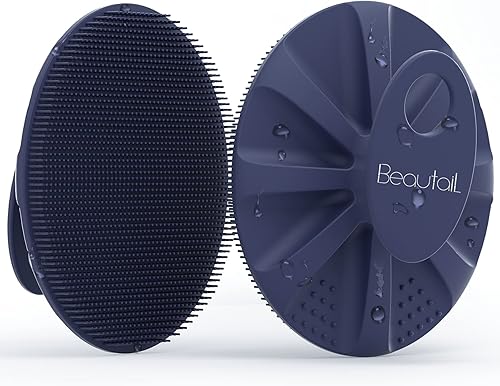 Miniatura 1 de BEAUTAIL Limpiador corporal de silicona para ducha cepillo de baño suave exfoliante para mujeres y hombres piel sensible al bebé fácil de limpiar