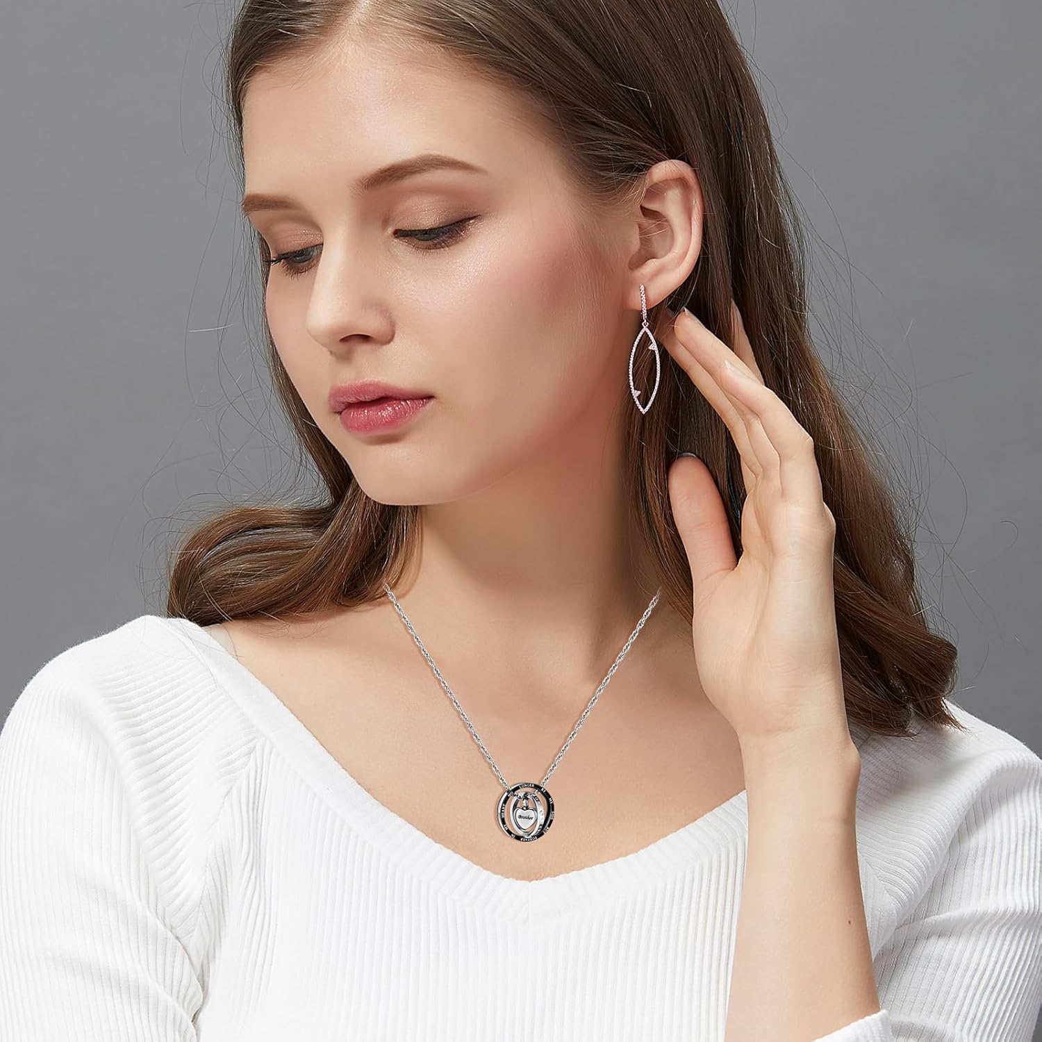 XIUDA Cremation Urn Necklace for Ashes Eternal Memory Carved Keepsake Stainless Steel Urn Jewelry Memorial Ash Holder - Image 6