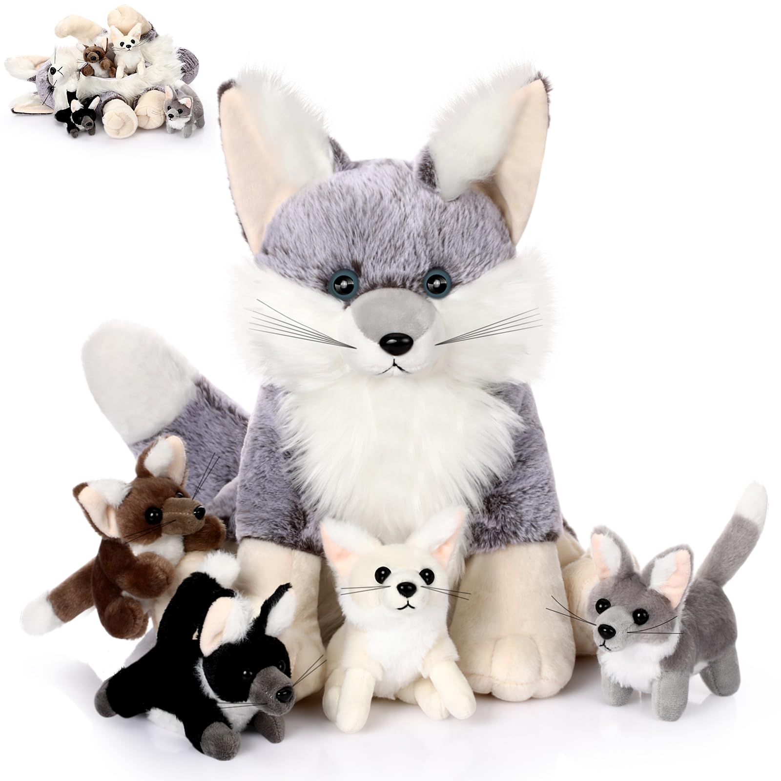 Amazon.com: HyDren 5 Pcs 13.4 Inch Large Fennec Fox Stuffed Animal