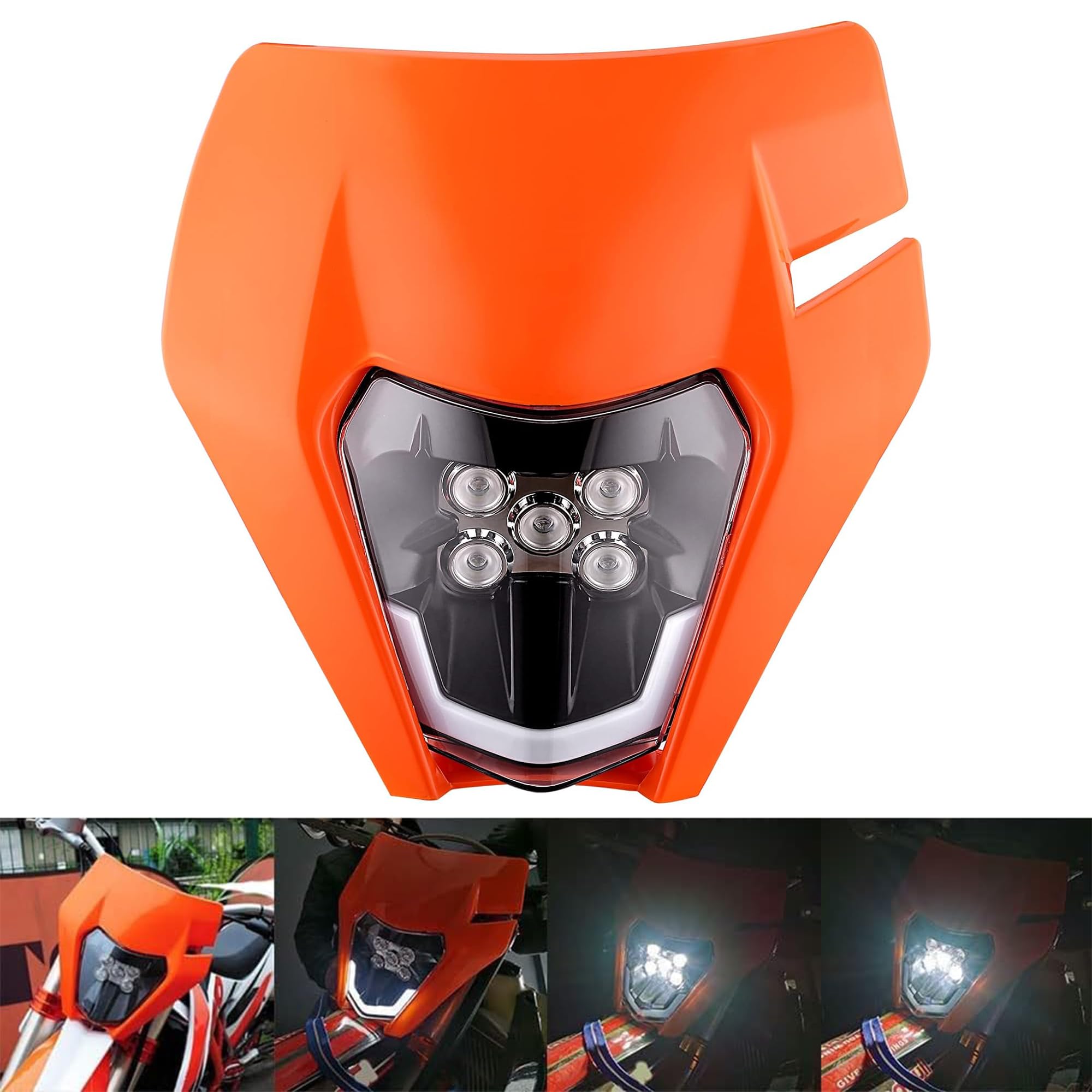 Amazon.com: Power Parts Motorcycle Headlight Dirt Bike DRL
