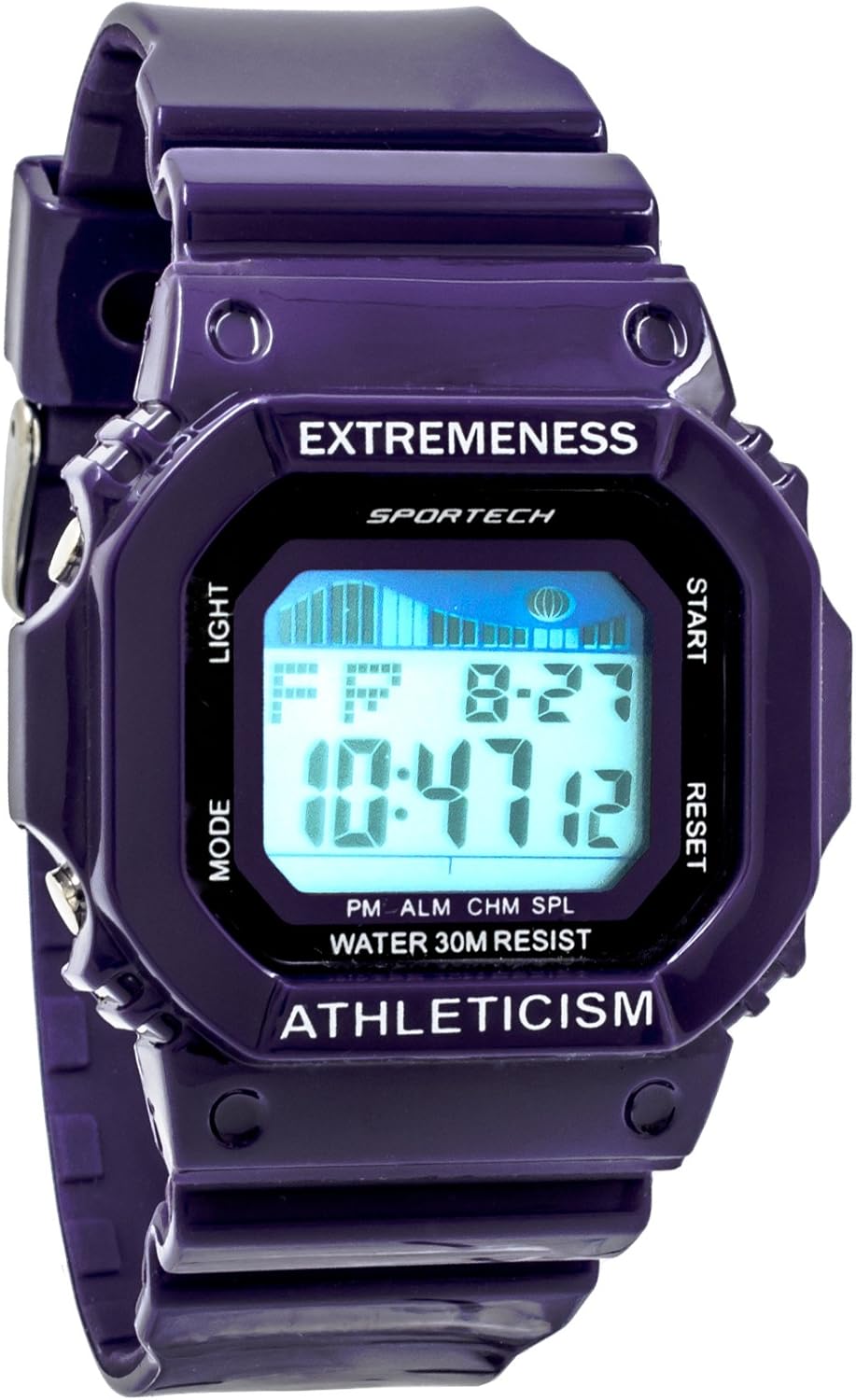 Sportech Unisex Extreme Racer Purple Digital Sport Watch SP10505 Clothing