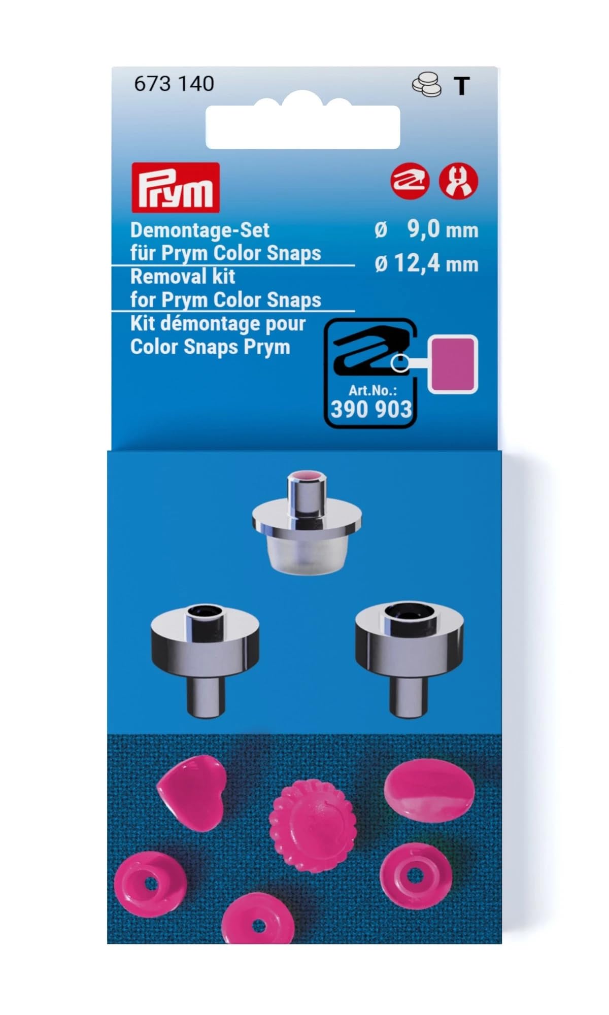 Prym 673140 Disassembly Kit for Prym Color Snaps, 9 and 12.4 mm