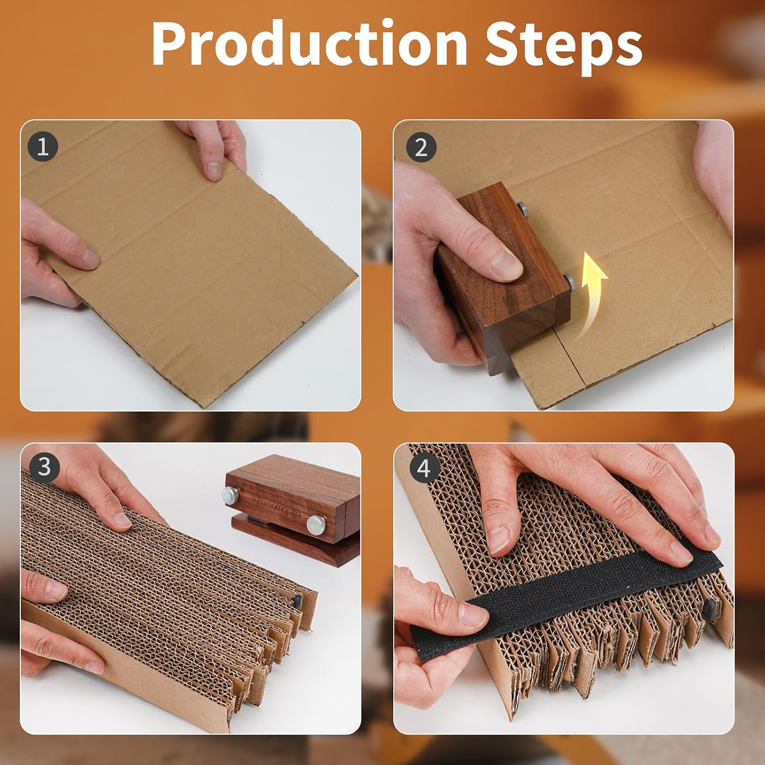 Cardboard Cutter for Cat Scratchers,Wooden cat Cardboard Cutter，Box Cutter for cat Scratcher,DIY Cat Scratchers Strip Tool,Best Bet for a Homemade cat Scratcher