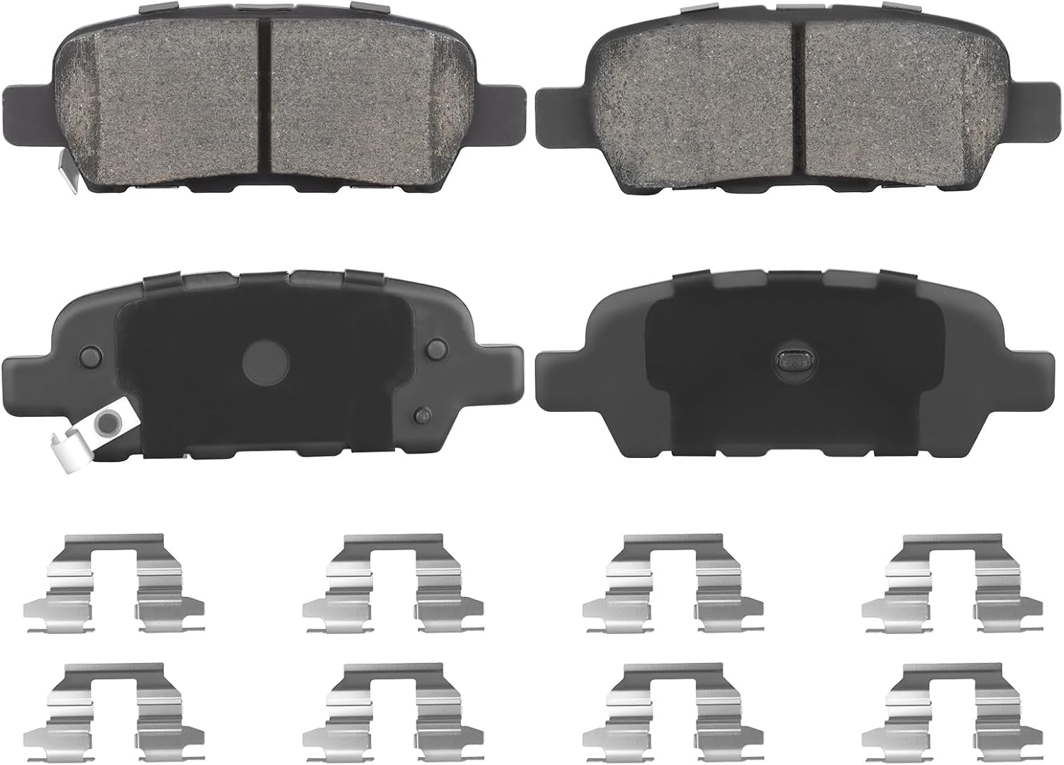 Rear Ceramic Brake Pads Set for Nissan Altima Pathfinder 350Z 370Z, for Infiniti EX/FX/G/M/35 37 45, for Q50 QX60 Q70 4PCS