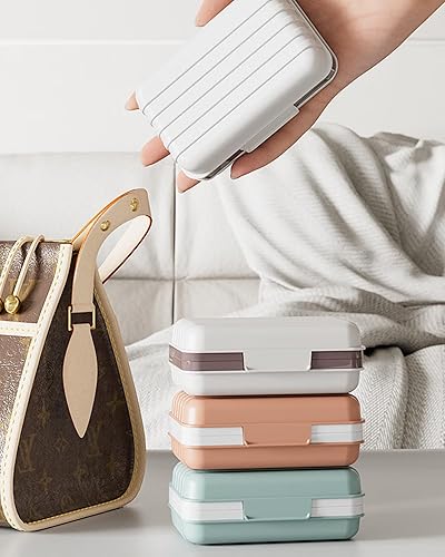 Miniatura 9 de Jabonera de viaje con tapa  Caja de jabón drenante para ducha  Estuche compacto para jabón de viaje a prueba de fugas para camping, senderismo,