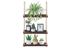 Yazoo Hanging Shelf: Boho Plant Sanctuary for Tranquil Spaces