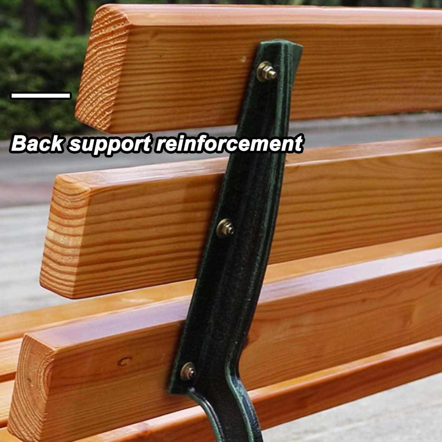 Park Bench, Garden Bench, Patio Outdoor Garden Bench, Seater Garden Bench, Slatted Seat for Yard, Balcony, Porch, Poolside, Garden Welcome Bench(with backrest,150cm/59in)
