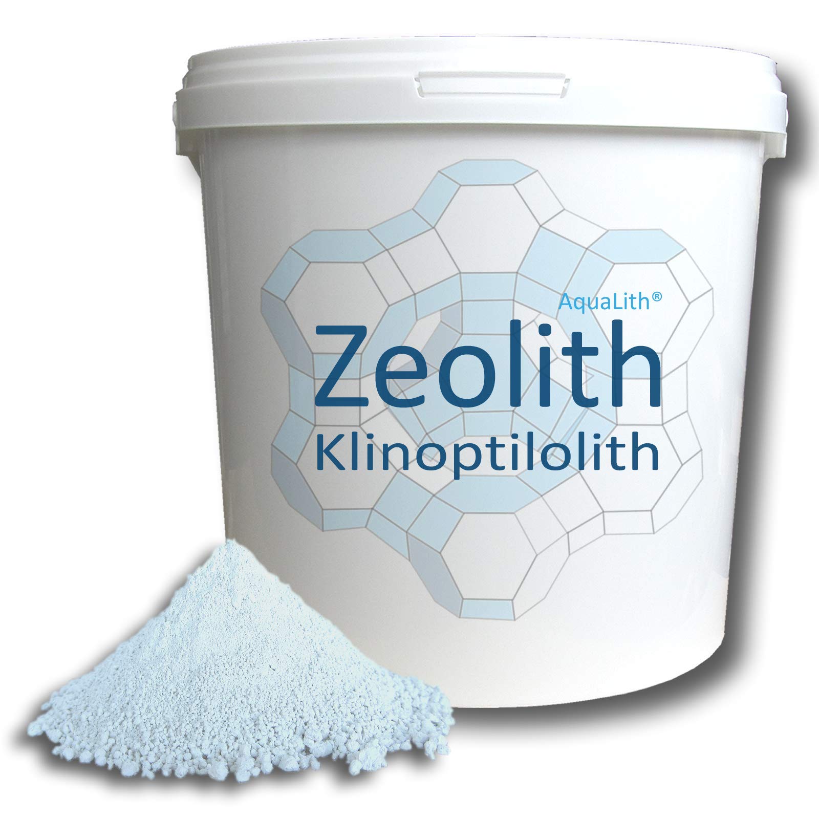 Zeolith Pulver Klinoptilolith 0-50µm rein ohne Zusätze 8000g Eimer