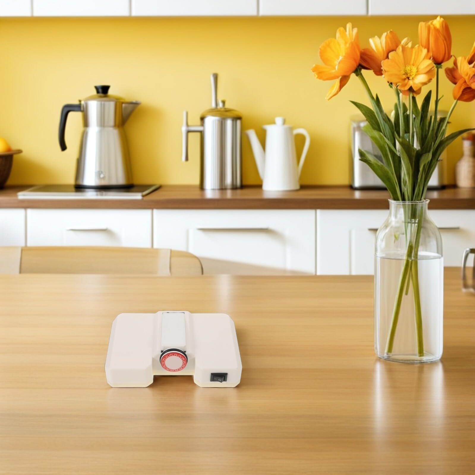 OUNONA Bandeja Giratoria Eléctrica para Mesa de Comedor Plato Giratorio de Sobremesa Motor Silencioso Base Antideslizante Capacidad Alta para Servir en Restaurantes y Hogares