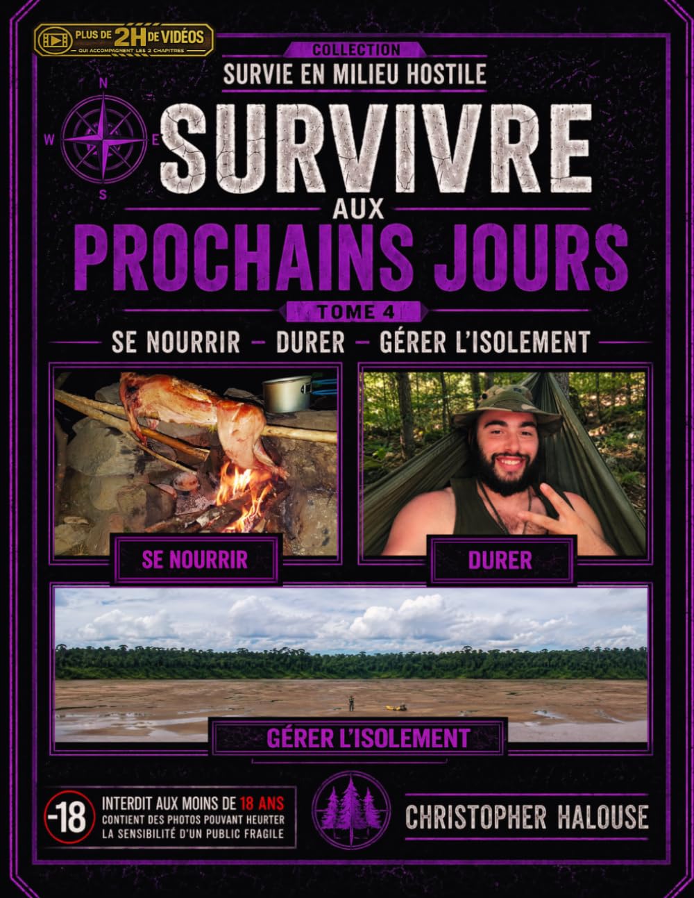 Survivre aux prochains jours Se nourrir, durer, gérer l’isolement (Survivre en Milieu Hostile Format économique en noir et blanc)