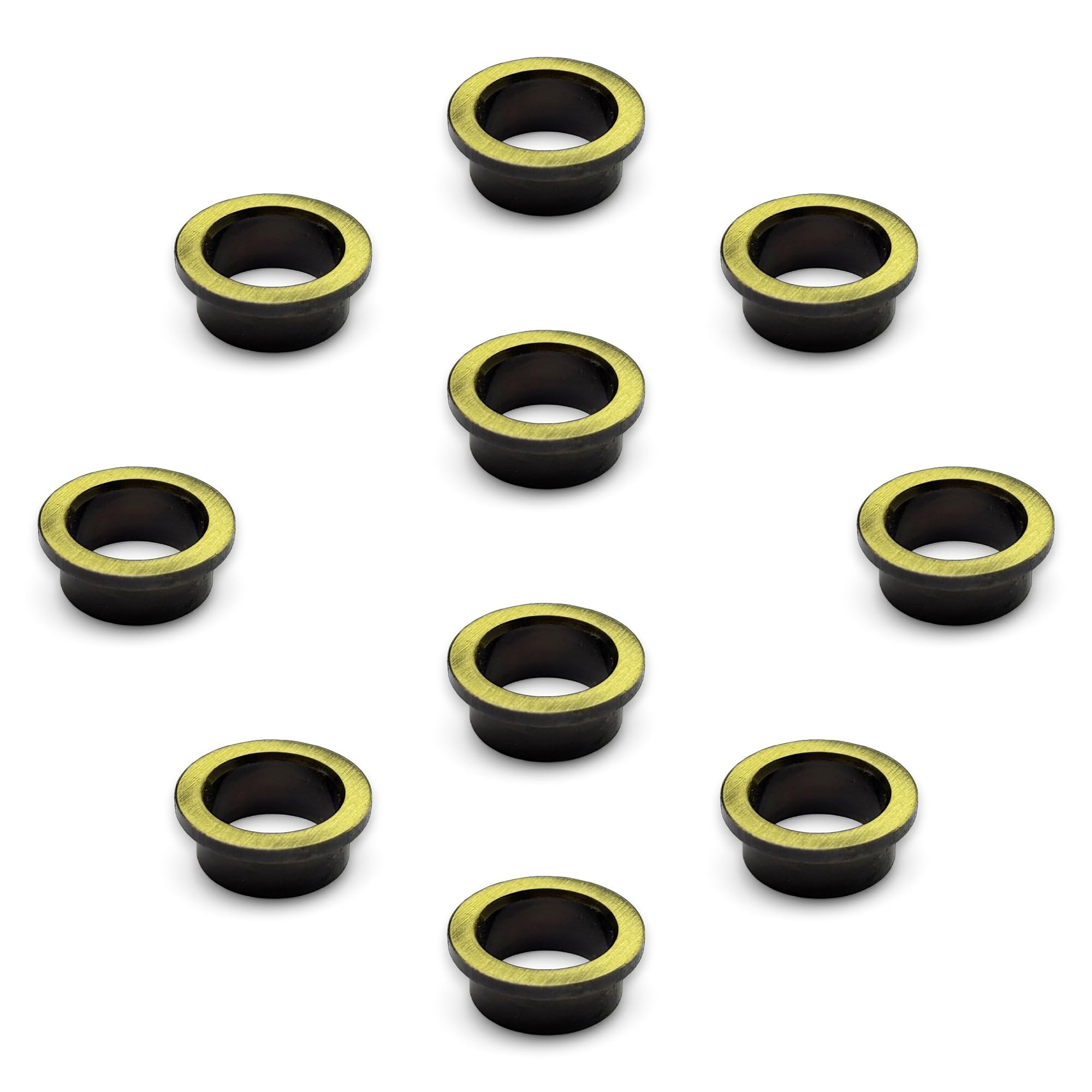 Brass Key Hole Cover 12mm Round Air Bush for Covering Decorate Hole (Pack of 10 Pcs.) (Antique)-image-16