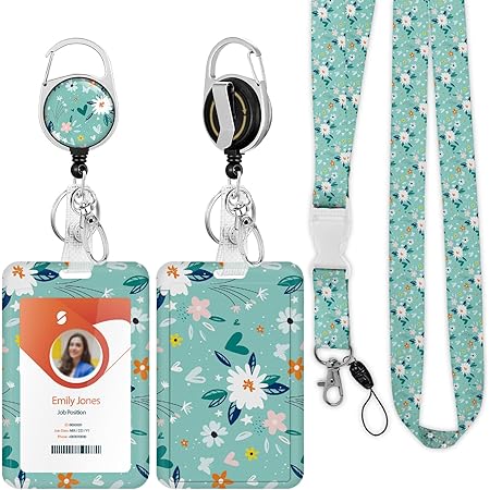 6 Color Creative Lanyard Retractable Nurse Badge Reel Clip Badge Holder Students