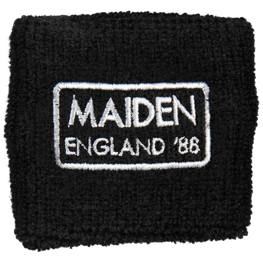 Iron Maiden Men's Maiden England Athletic Wristband Black