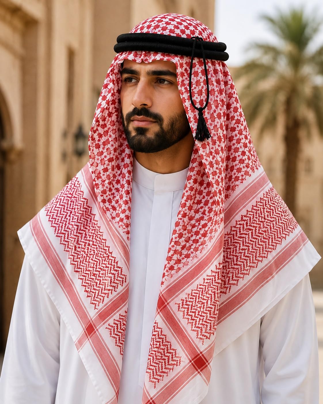 Men scarf with black rope-picture-41