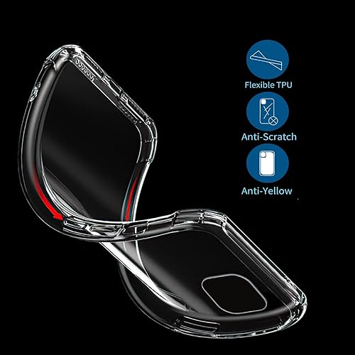 Miniatura 4 de Losthll Funda transparente compatible con iPhone 13, divertida funda de jirafa con flores para iPhone para mujeres y niñas, funda de TPU reforzada