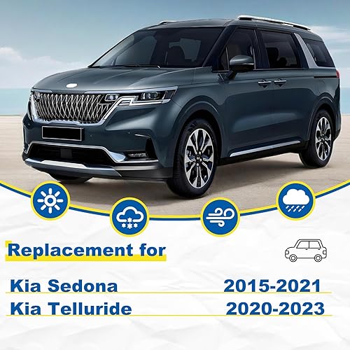 Miniatura 9 de HRSNO Limpiaparabrisas de 22 + 21 pulgadas con juego de limpiaparabrisas trasero de 11 pulgadas, repuesto automotriz para Jeep Grand Cherokee