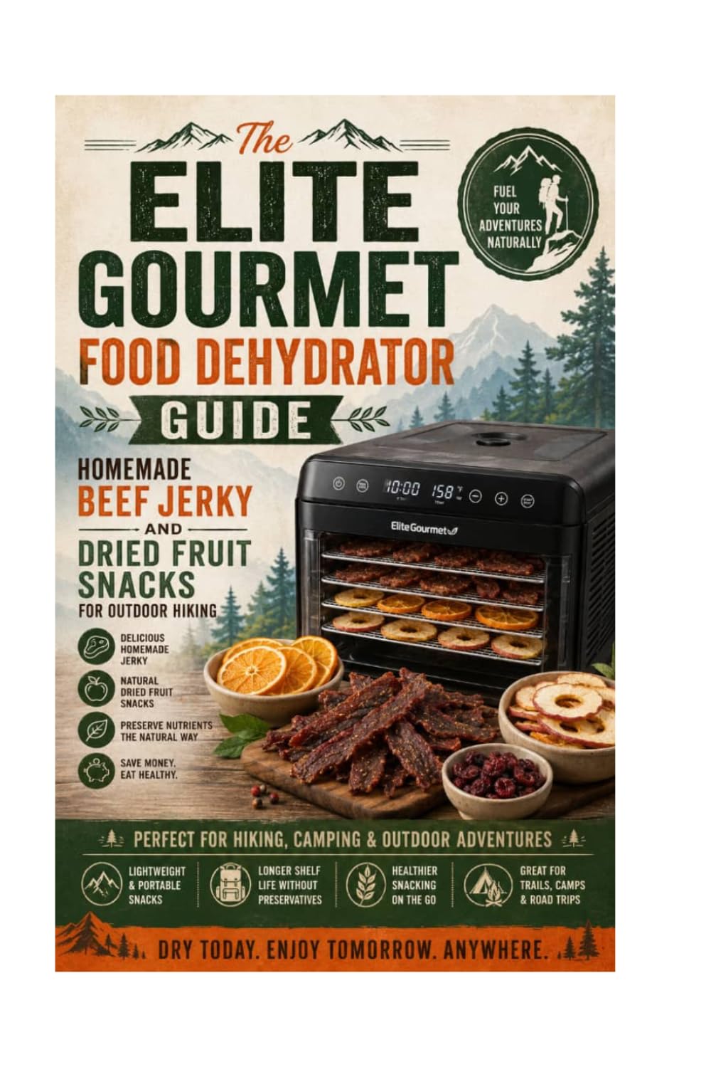 The Elite Gourmet Food Dehydrator Guide: Homemade Beef Jerky and Dried Fruit Snacks for Outdoor Hiking