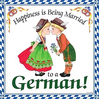 Essence of Europe Gifts E.H.G German Gift Wall Plaque Tile: (Happy German)