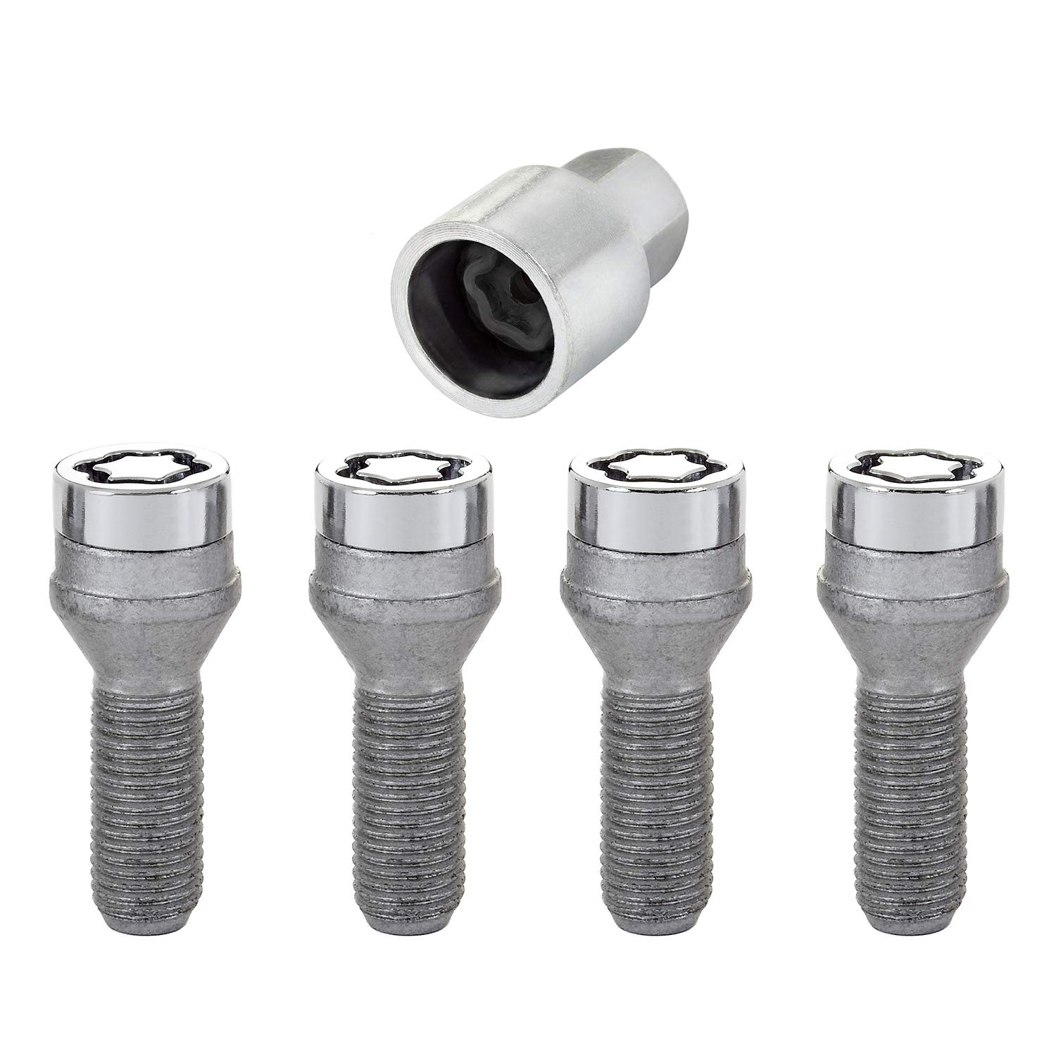 Amazon.com: McGard 27169 Wheel Locks, Chrome, 4 Locks / 1 Key