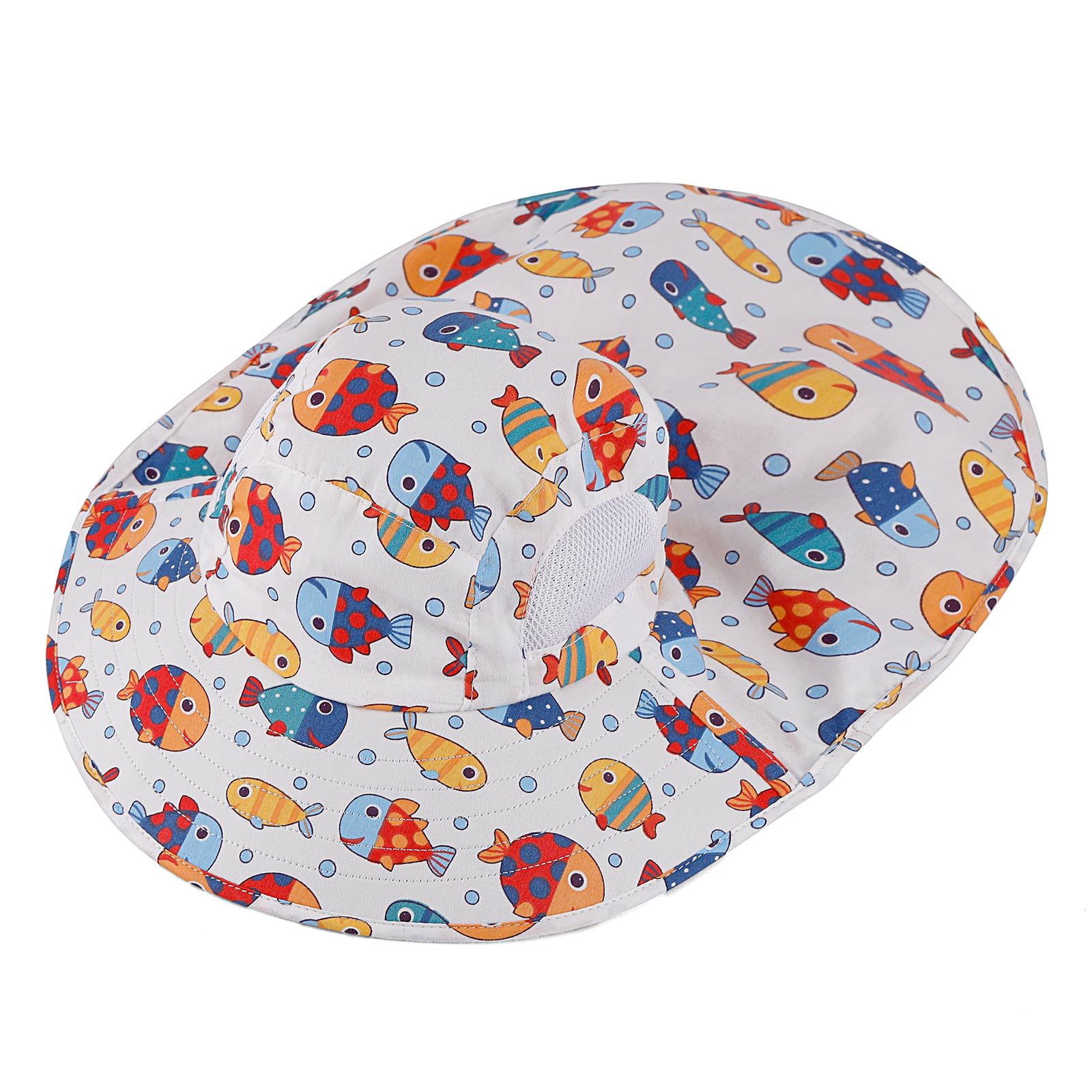 MK MATT KEELY Cappello da Sole Bambini con Visiera Estivo Protezione Nuca Cappellino con Tesa Larga per 2 a 8 Anni Ragazzi Ragazze