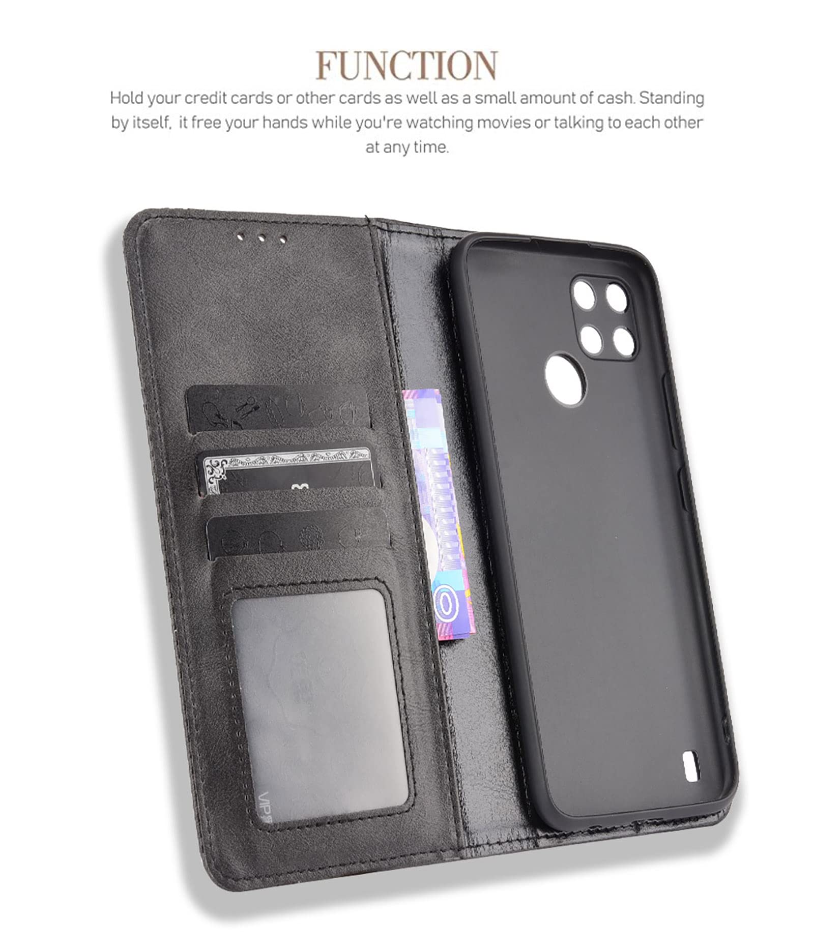 Funda Para Realme 8i Funda, Cáscara De TPU, Soporte Plegable