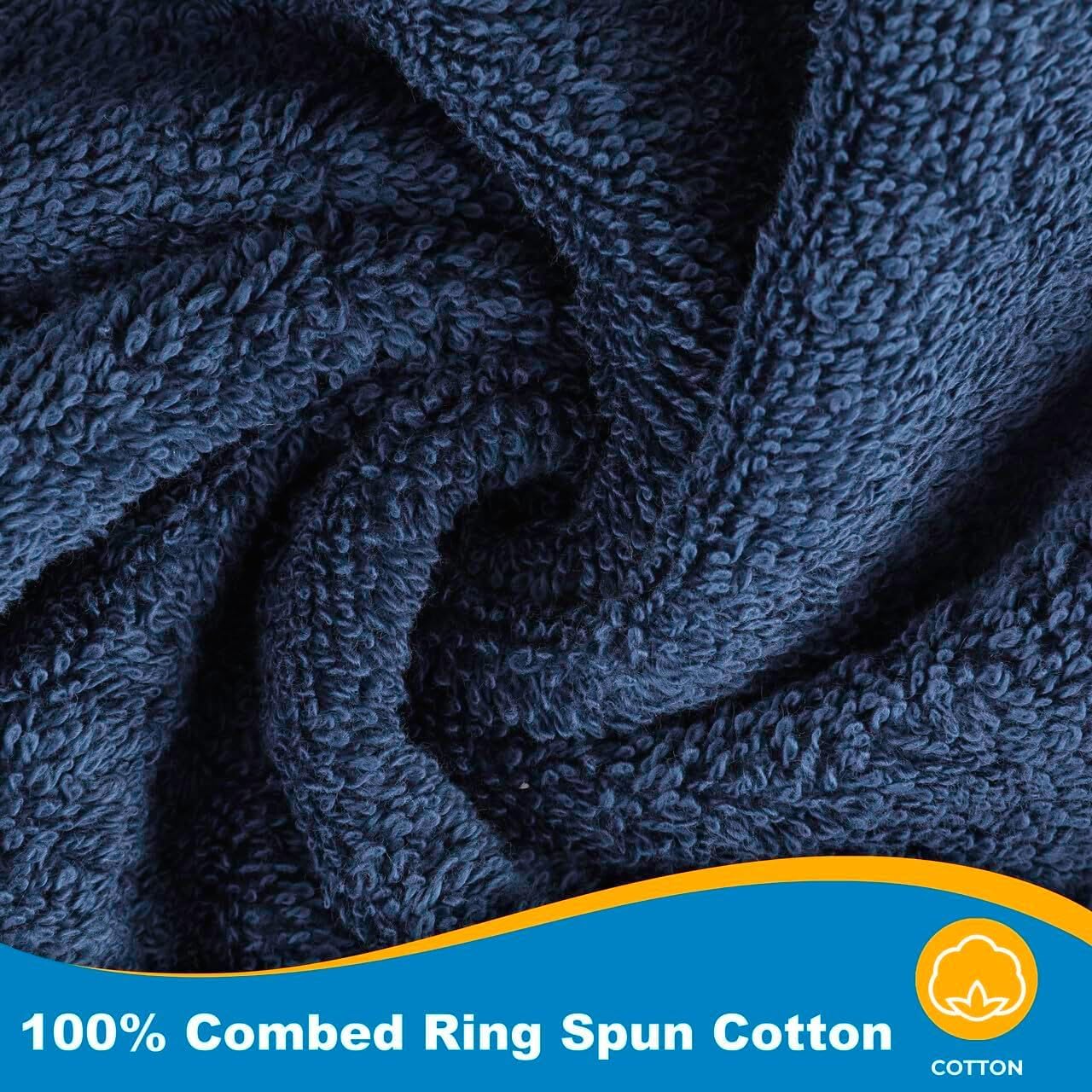 Kaufman - 2 Piece 100% Cotton Bath Towel Set Custom Embroidered | 54 x 30 in | 2 Luxury Bath Towels | Highly Absorbent & Quick Dry Towel | Thick & Soft Premium Bath Towels for Bathroom