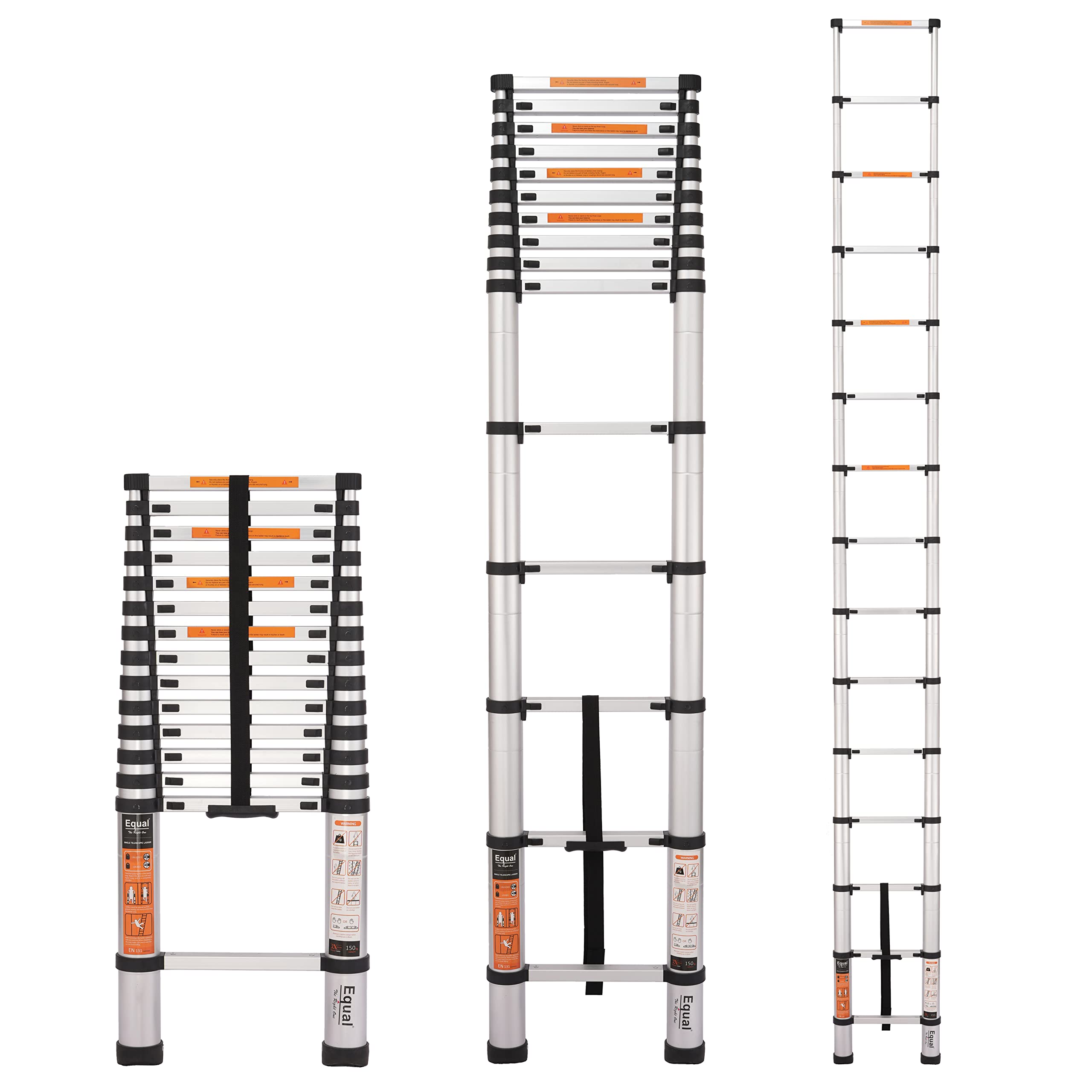 EQUAL 18FT Telescopic Ladder - Heavy Duty & Portable -20