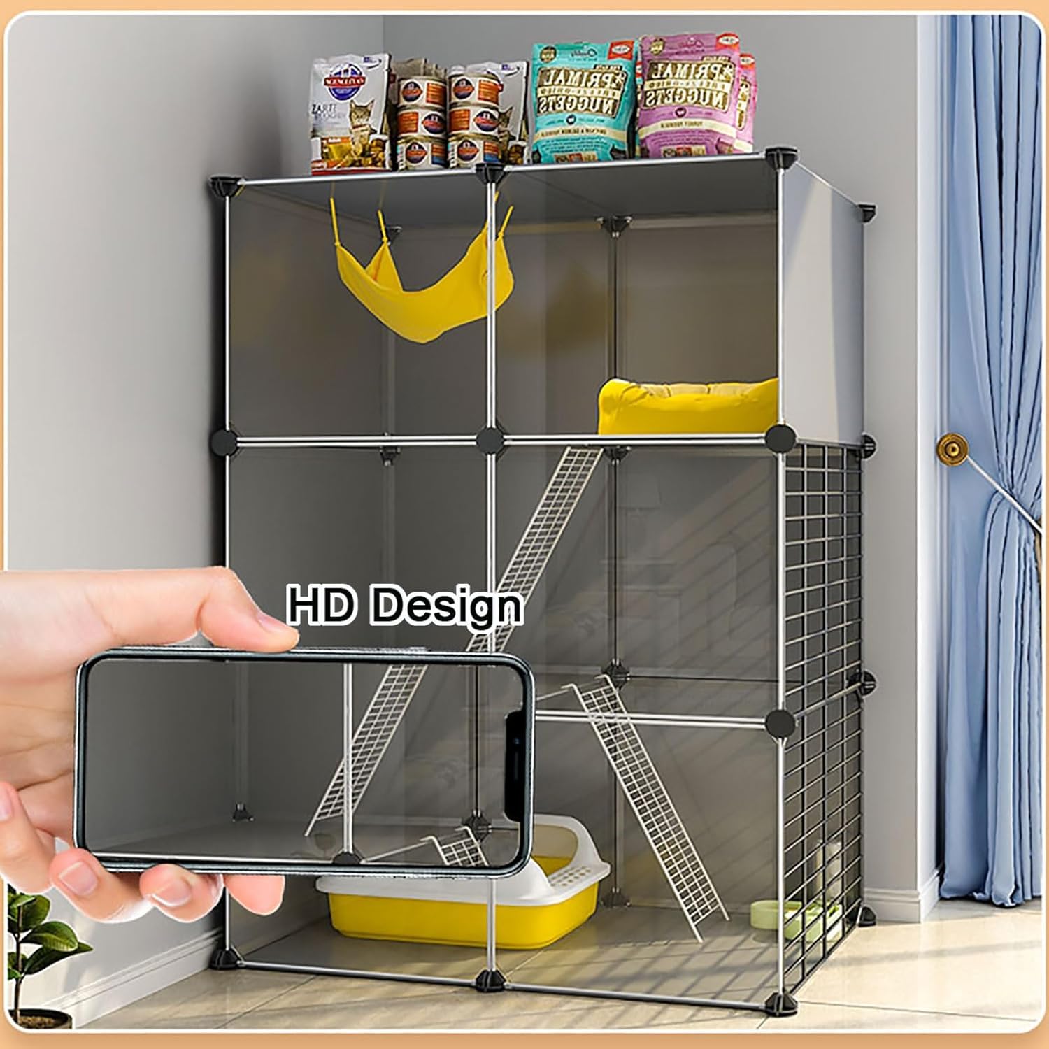 Recinto for Gatti da Interno – Fai da Te, Grande(72x37x73cm)