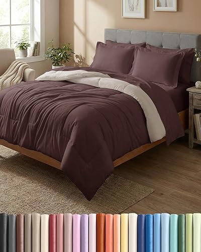 Miniatura 13 de Juego de edredón de tamaño Queen - Juego de cama de 3 piezas para todas las estaciones - 1 edredón suave acolchado con cintas en las esquinas y 2