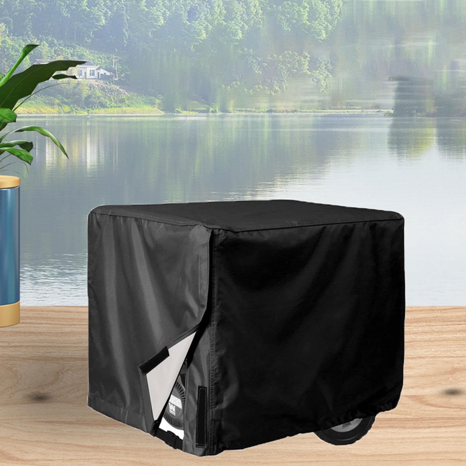 Copertura per generatore impermeabile, in poliestere 600D, resistente, spessa, resistente alle intemperie e ai raggi UV, portatile, per esterni, cortile, generatore, protezione solare
